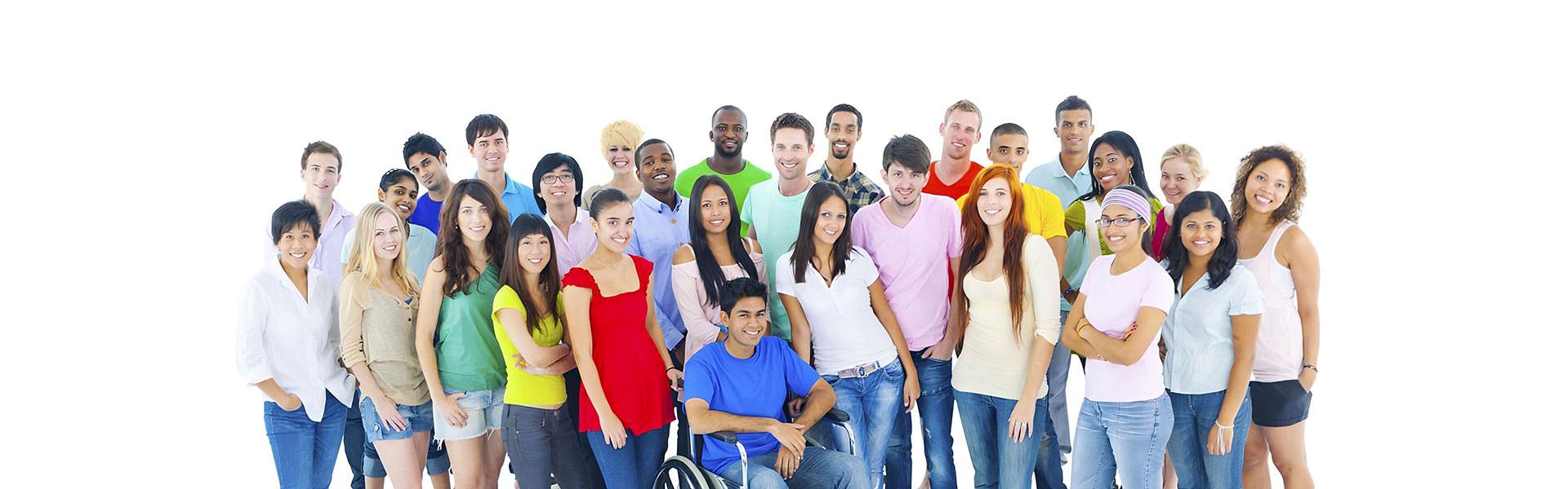 diverse group of ksu students posing together